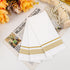 200 PCS Gold Napkins, Disposable Hand Towels, Soft Linen Feel Dinner Napkins for Kitchen and Parties