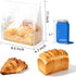 Roppolo 100 8.6 Inch Packing Pcs Bread Bags with Tin Tie, Large Loaf Bags Made Of White Cotton Paper, Storage Bag