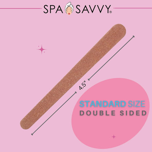 Nail File Set, 100 Count Double Sided Emery Board Nail Files, 4.5 Inch for Natural Nails Care, Pedicure & Manicure