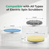 kHelfer Foam Scrubber and Scouring Pad, Microfiber Chenille Replacement Mop Cleaning Brush for Glass, Window, Floor