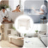 Generic 1000g Stool for Shower - Clear Bathrooms Chair with Storage, PET Resin Waterproof Bench, Transparent Heavy Duty