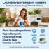 SEAPACT 120 Eco-Friendly Laundry Detergent Sheets - Loads - Fresh Linen Scent - Powerful Cleaning, Dissolves Easily