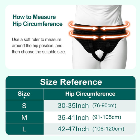 Lefeke Hernia Belts for Men Inguinal - Hernia Support Brace for Groin Pain Relief, Hernia Truss for Bilateral Hernia,