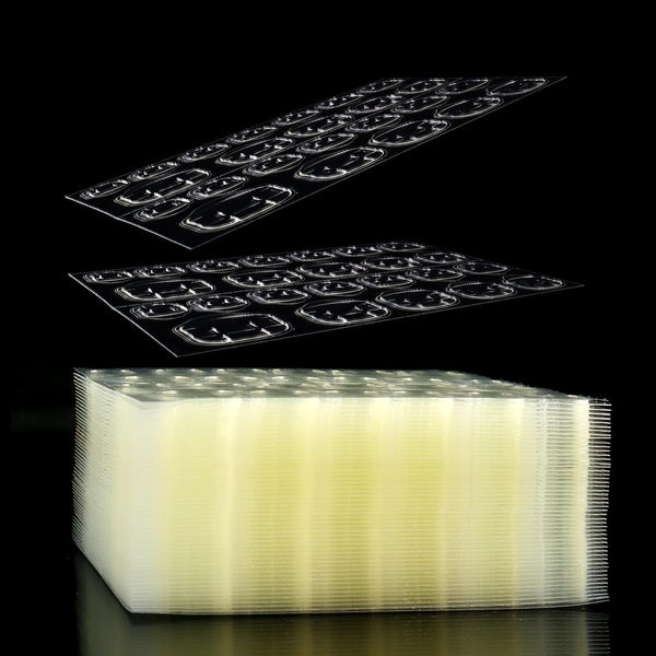Laza 1200 Pcs Thin Breathable Adhesive Tabs - Fake Nail Glue Sticker (50 Sheets, Germany Jelly Gel)