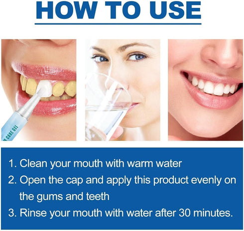 Leixu (3Pcs) Frosty Neptune Teeth Whitening, Teeth Whitening Pens Professional, Frosty Neptune Teeth Whitening Essence