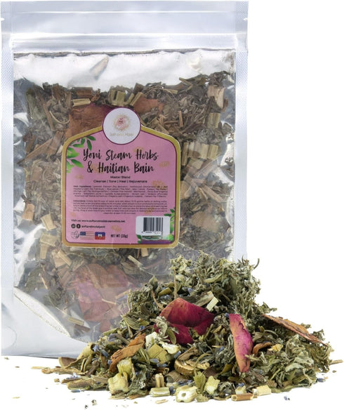 Cleanse, Tone, Rejuvenate - Soft Yoni Steaming Herbs & Haitian Bain Master Blend V Steam 1oz for 2-3 steams