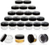 ZEJIA 25PCS Mini Sample Containers with Lids, 5 Gram Empty Plastic Travel Cosmetic Containers with Labels