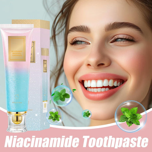 IYUWE Niacinamide Whitening Toothpaste, Niacinamide Toothpaste, Whiter Teeth & Fresh Breath | Enamel Safe Whitening