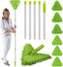 Wall & Baseboard Cleaner Mop Tool with 82'' Long Handle, 360 Degree Rotating Cleaning Tool