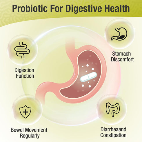 Ascuoli Probiotics for Women & Men, 300 Billion CFU, 22 Strains + 15 Organic Herbs, 60 Capsules