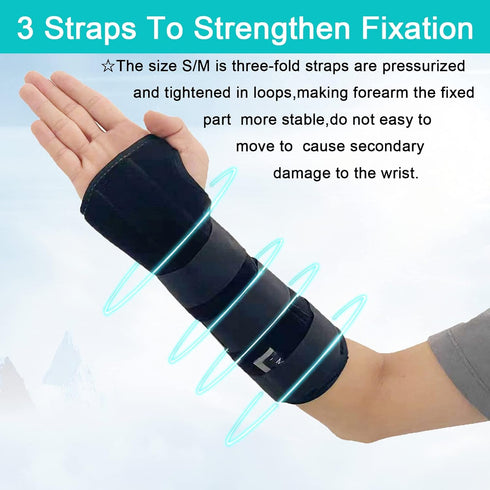 TANDCF Adjustable Night Time Forearm Immobilizer Brace Splints, Unisex Forearm and Wrist Support Splint Brace for