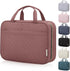Travel Toiletry Bag for Women, Portable Makeup Cosmetic Organizer with Hanging Hook, 3 in 1 Packing Organizer