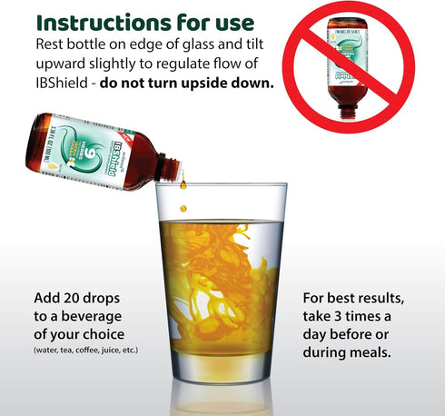 IBShield Tincture 100ml - 9 Herb Blend for Healthy Gastrointestinal Function with Chamomile, Licorice & More