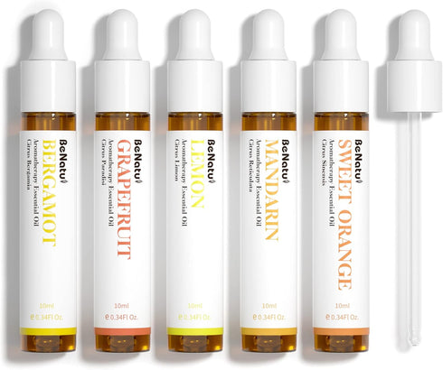 Citrus Essential Oil Set for Diffuser, Natural Fruity Fragrance Blends Gift for