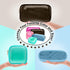 Nylon Mini Clear Makeup Organizer Bag, Small Cute Black Cosmetic Zipper Pouch for Women, Waterproof Travel Storage