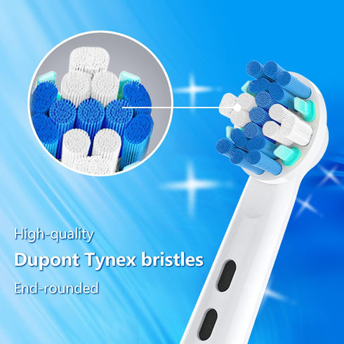 Replacement Toothbrush Heads Compatible with Oral B Electric Toothbrushes, 4pcs, Round Head for Vitality, Pro Series,