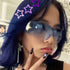 Purple Star Kawaii Y2K Emo Disco Hair Clips, Hair Accessories for Women
