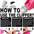 Pink Adjustable Artificial Acrylic Fake Nail Clipper, False Nail Tip Trimmer for Salon Home Manicure Pedicure