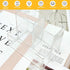 Cerpourt Clear Acrylic Makeup Brush Organizer, Multi-Purpose Storage Holder with 3 Slots for Desk Accessories