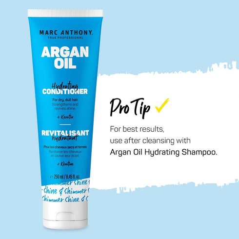 Marc Anthony Argan Oil Conditioner with Keratin - Moisturizing & Hydrating for Dry Hair, Sulfate & Paraben Free