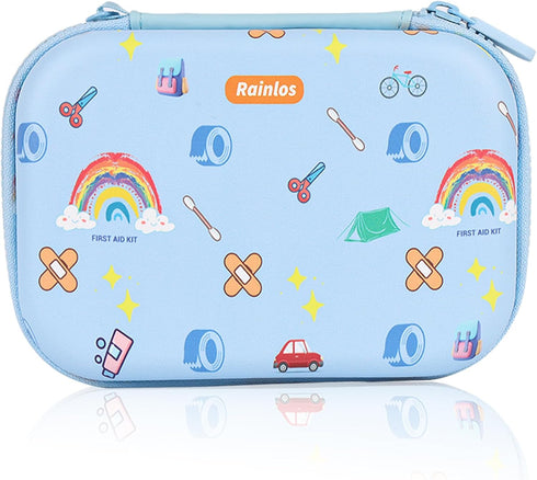 RAINLOS Backpack, Small-First-Aid-Kit-for-Home-Car-Travel-Camping-Hiking-Kids, Mini Cute Portable Medical Emergency