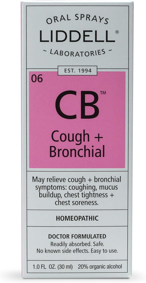 Liddell Homeopathic Cough and Bronchial Spray, 1 Ounce