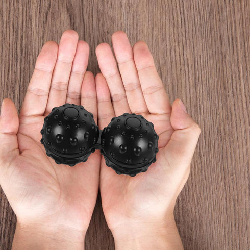 Set 2 of Silicone Peanut Massage Balls for Neck and Back Pain Relief