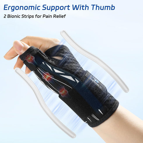Thumb,CMC,De NEENCA Thumb Wrist Brace Support For Women&Men,Thumb Spica Splint For Night Support,Pain Relief