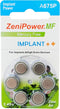 Cochlear Implant Batteries Size A675P, Zero Mercury, 60 Batteries