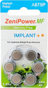 Cochlear Implant Batteries Size A675P, Zero Mercury, 60 Batteries