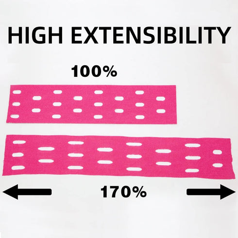Waterproof Kinesiology Tape - 4 Rolls Elastic Athletic Tape for Joints Support & Muscle Pain