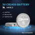 EEMB 20PCS CR2450 Battery, 3V Lithium 650mAh Coin Button Cell for Security Sensors, Watches, Remote Fobs