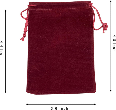 AEAOA Gift Bags, Pack of 25 4.8" X 3.6" Velvet Drawstring Jewelry Pouches for Candy, Pins, Jewelry, Birthday Party
