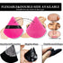 Powder Puffs for Face Powder, 15 PCS Triangle Velvety Soft Reusable Makeup Puff for Powder and Liquids, Black & Rose Red