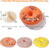 3 Pack Cute Cleaning Sponges Set with Suction Cup, Round Soft Sponge for Showering and Dishwashing.
