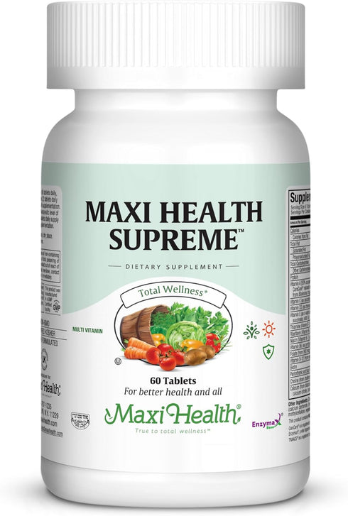 Maxi Health Supreme High Potency Multivitamin & Mineral Supplement, 60 Tablets, Kosher