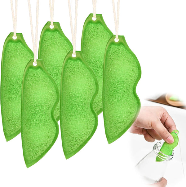 Magic Beans Bottle Cleaner, Reusable Bean Bottle Cleaning Sponge, Heat Resistance, 6PCS