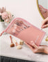 Makeup Brush Travel Case Stand Up, High Capacity Portable Makeup Organizer for Travel