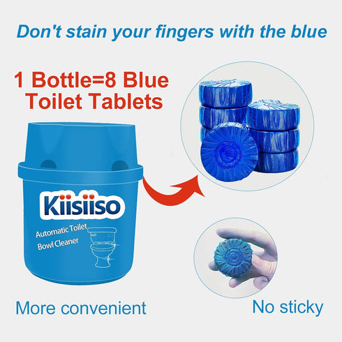 KIISIISO Toilet Bowl Cleaners, 6 Bottles PACK, Automatic Long-Lasting Toilet Bowl Cleaner Tablets for About 6 Months'