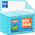 VISRIE 100Pcs 30 x 36Bed Pads Disposable Adult, Incontinence Bed Pads, Super Absorbency