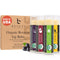 USDA Organic Lip Balm, USA Made with Natural Ingredients, 4 Pack Multi Flavor Moisturizer for Dry Lips