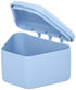 Pureline Oralcare Denture Container, Light Blue, Soaking Capable for Complete Upper and Lower Denture