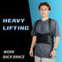 Work Back Brace for Men & Women, Adjustable Lower Back Support Belt with Suspenders for Pain Relief (Black, XX-Large)