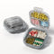 Niuthreee Travel Pill Organizer - Airtight Medicine Case for Traveling Portable Pharmacy Box