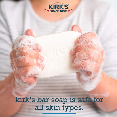 Kirk's Castile Coco Castile Bar Soap, Original, 4 oz, 2 Pack