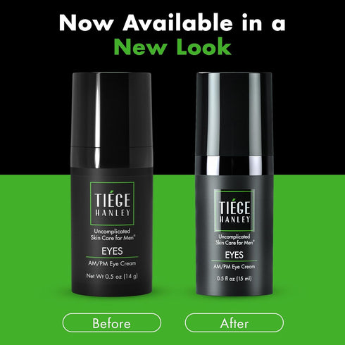 Tiege Hanley Men's Under Eye Cream for Dark Circles, EYES - Eye Cream for Puffiness & Bags Under Eyes, Firming