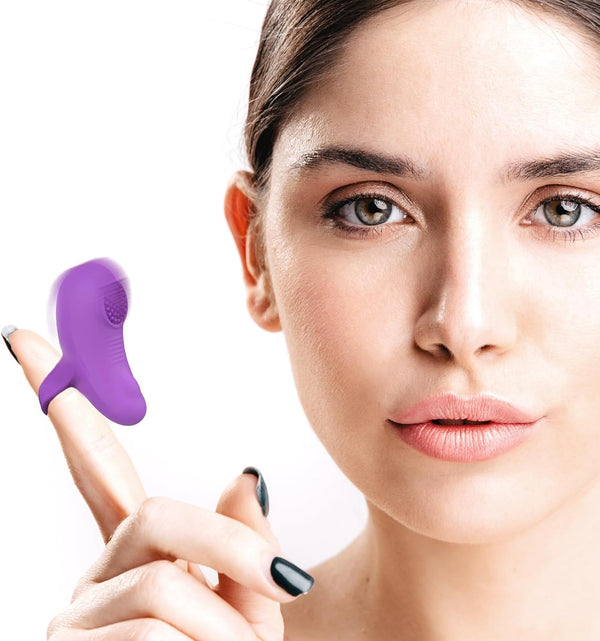 TJK Health Mini Ring Face & Eye Massager - Mini Finger Vibration Tool for