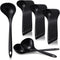 36 Pieces Large Heavy Duty Disposable Plastic Serving Spoons, 9" x 2.8", Black, for Party Catering Buffet