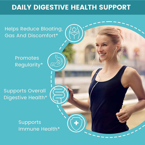 Zentastic Probiotics & Prebiotics Supplement - 50 Billion CFU for Immune & Digestive Health, 60 Veggie Capsules
