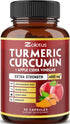 7 in 1 Turmeric Curcumin + Apple Cider Vinegar Capsules, 4080mg Equivalent, 3 Month Supply, Joint & Absorption Support